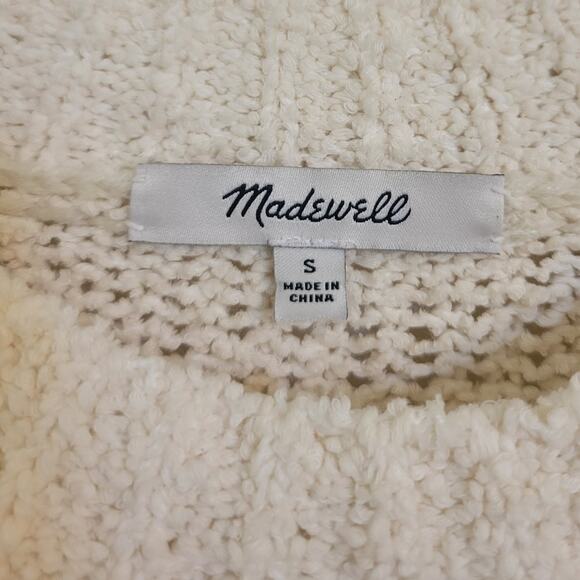 Madewell Loop Edge Boho Fringe Pullover Sweater SZ S - Picture 3 of 4